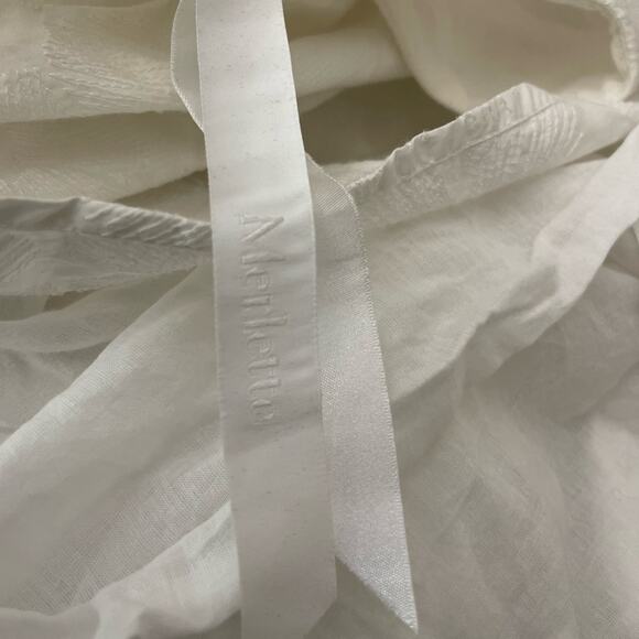 Merlette Saint Germain White Floral Embroidered Tiered Mini Dress Size XS - Picture 3 of 5